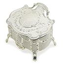 AVESON Luxury Vintage Metal Alloy Jewelry Box Ring Trinket Case Christmas Birthday Gift Small