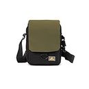 Seute Nylon Sling Bag for Men/Cross Body Bag for Travel/One Side Pouch Bag/Shoulder Bag/Office Business Messenger Bag/Money Bag for Men and Women (Olive Green)