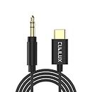 Cubilux USB C Audio Cable with 192KHz DAC for Car Radio, Speaker for iPhone 15 Pro Max, Samsung S24/S23/S22/S21/S20, Z Fold/Flip 5/4/3/2, Pixel, Moto, iPad, Type C to 3.5mm Male AUX Cord, 4 FT