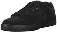 DC Men's Pure Skate Shoe,Black/Pirate Black,7.5 M US