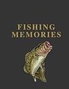 Fishing Memories:8.5 x 11Inch Journal and Polaroid Photo Album for Fishing Trips: Gold, Charcoal and Green Design with Large Mouth Bass