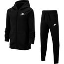 Nike Boys Tracksuit Kids Hooded Suit Hoodie Jogger Fleece Black Size. M - New