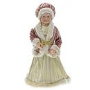 17.7 Inch Mrs. Claus Figurines Standing Mrs. Claus Christmas Figurine Figure Decoration Animated Santas Plush with Gift Bag for Christmas Window Display Scene Home Desktop Decor