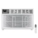 ROVSUN 12000 BTU Air Conditioner Window Unit with Heat, 4-in-1 Window AC Unit Cooler, Heater, Dehumidifier & Fan with Timer, Remote Control & Installation Kit for Rooms up to 550 Sq. Ft, 208/230V