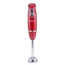 Wonderchef Crimson Edge 400 W Electric Hand Blender | Powerful & Silent Motor |Portable I Easy Control Grip I Hot & Cold Blending I 2 Speed Selection | 2 Years warranty | Red