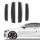 Gseigvee 4 PCS Carbon Fiber Car Door Edge Guard, Car Side Door Edge Guards Protector, Universal Bumper Protector Strips Trim Cover (Black)