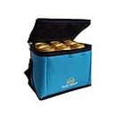 Outer Woods Insulated 6 Can Cooler Bag | Fits 6 x 500ml Beer Cans | Keep Cans Cool for up to 10 Hrs | Free 2 Units of Ice Gel Packs (Sky Blue)