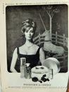 POSSESSION BY CORDAY PERFUME / GOLDEN VEE DRESS SHIRT VTG 1965 AD, RARE EPHEMERA