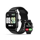 KEEPONFIT Smart Watch Answer/Make Calls, 1.85" Aluminum Case Alexa Built-in Fitness Watch IP68 Waterproof/100 Sports Modes/Heart Rate for iOS/Android