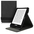 kwmobile Cover for Pocketbook Touch Lux 4/Basic Lux 2/Touch HD 3 - PU Leather e-Reader Case with Built-in Hand Strap and Stand - Black