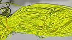 OMX 2.5 MM, 60 to 75 Mtr, Thick Malai Macrame Cord/Malai Dori/Silk Macrame, Bugtail Satin Cord Shamballa Beading Kumihimo String(Neon Green)