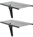 Mount Plus MP-APM-05-01 Top Shelf TV Mounting Bracket 12-inch Wide Platform | Holds Speaker, Streaming Device, Game Console, and More (2 Pack)