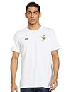 Adidas Men's Fitted T-Shirt (HT5184_White XL)