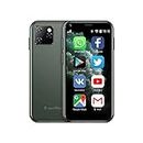 SOYES XS11 3G Mini Smartphone 2.5Inch WiFi GPS China Mobile 1GB RAM 8GB ROM Quad Core Android Cell Phones 3D Glass Slim Body HD Camera Dual Sim Google Play Cute Smartphone (Green)
