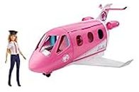 Barbie Aereo dei Sogni con Pilota, Playset con Veicolo e Bambola Bionda Inclusa, Giocattolo per Bambini 3+ Anni, GJB33