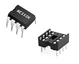 ERH India (Pack of 30) NE555 NE555P DIP-8 555 Timer-Based IC Genuine 555 Timer IC with 8 Pin Base for Electronic Projects