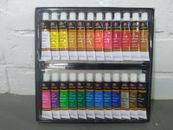 Juego de pintura acrílica colores artísticos 18 x 12 ml tubos estación de tren kit modelo trenes