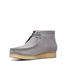 Clarks Mens Wallabee Boot Grey Suede (us_footwear_size_system, adult, men, numeric, medium, numeric_10_point_5)