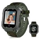 LiveGo Smart Watch per bambini 4G con GPS Tracker e chiamate, HD Touch Screen Kids Cell Phone Watch combina SMS, voce, videochiamate, SOS,4G Smart Watch per bambini ragazzi ragazze 6-12 (verde t28)