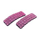 2 Pack Rhinestones Snap Hair Clips Hairpins Accessories Barrettes for Women Girl