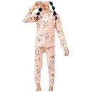 zhushuGG Toddler Kids Girl's Outfits Cartoons Printed Round Neck Long Sleeve Pajamas Sleepwear T-Shirt Pants 2PCS Clothes Set (Pink, 2-3T)