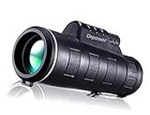 DFlamepower 10x42 HD Monocular with Full Optical Prism and Dual Focus Telescope, Waterproof, Portable Spotting Scopes for Bird watching