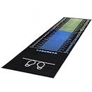 TEQIN Long Jump Mat, Standing Long Jump Mat for Adult, Non-Slip Carpeted Long Jump Mat, Wear-Resistant Physical Training Pad for Indoor Outdoor Grown-up (3 Colors)