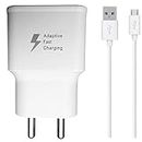 ShopMagics Fast Charger for Samsung Galaxy J7 (2018) / J 7, Samsung Galaxy J7 V / J 7 V, Samsung Galaxy M01 / M 01, Samsung Galaxy M01 Core / M 01 Core Charger Adapter Qualcomm QC 3.0 Quick Charge Adaptive Fast Charging, Rapid, Dash, VOOC, AFC Charger With 1 Meter Micro USB Data Cable (3.0 Amp, FC1, White)