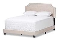 Baxton Studio Modern and contemporary bed, King, Light Beige