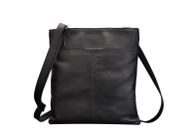 Real Leather Shoulder Soft Ladies Gents Cross Body Bag Black Brown Red Women New