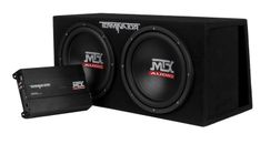 New MTX Audio Terminator Dual 12" 1000W Ported Subwoofer & Amplifier Package