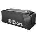 WILSON Sporting Goods Team Gear Bag on Wheels, Black , 39.5"L x 14"W x 15"H