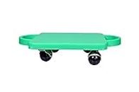 Rilekh Scooter Board with Handles, Sitting Scooter for Kids Indoor Play Equipment, Fun Scoot Board with Non-Marring Plastic Casters for Children (Color May varry)