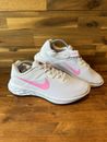 Nike Revolution 6 Women's Running Shoes UK Size 8 White/Pink New Free Postage
