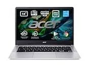 Acer Chromebook 314 CB314-3H-C33E - Ordenador Portátil 14" FullHD (Intel Celeron N4500, 8GB RAM, 64GB SSD, Intel UHD Graphics, Chrome OS) Plata - Teclado QWERTY Español