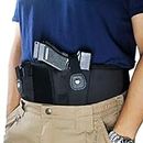 TRIROCK Tactical Concealed Carry Belly Band Holster w/Magazine Pouch for Pistols/Revolvers - for Women and Men - Outside/Inside The Waistband Carry (OWB/IWB) - Right Handed