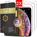 6 Tempered GLASS Screen Protector iPhone 11 XR X XSMax 11 Pro Max 8 7 2x 3-PACK