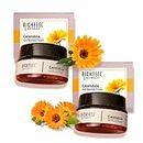 Richfeel Calendula Anti Blemish Overnight Cream | Power of Soothing Calendula & Clinically Potent Echinacea | For Skin prone to Acne, Blemishes & Scars | Physician Formulated 50g – Pack of 2