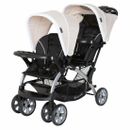 Baby Trend Sit N Stand Travel Baby Double Stroller, Modern Khaki (Open Box)