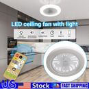 Socket Fan Light with Remote Ceiling Fans with Lights Dimmable Bedroom E27 30W