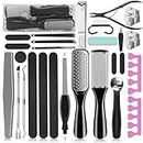 Professional Pedicure Kit, 36 in 1 Stainless Steel Foot Care Kit Foot Rasp Dead Skin Remover for Home & Salon Care …