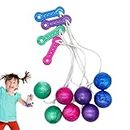 Clackers Balls Toy - Clackers Balls 1970s Party Games | Noise Making Toys Clackers Balls with Light | Fun Swinging Ball Vintage Toys Set Party Favors for Adults Teens Children