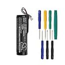 Cameron Sino 3400mAh / 12.58Wh Battery Compatible With Garmin Pro 70 handheld, Pro 550 handheld, Pro handheld and others(7/pcs Toolskits Included)