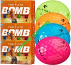 Top-Flite 2022 Bomb Color Blast Golf Balls Pack 24/48/72 Free Shipping