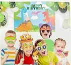 PartySanthe Dinosaur Birthday Decoration Party Supplies for Birthday Boy (Dinosaur Party - Props Set of 10)