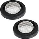 SPARES2GO Universal Washing Machine Dishwasher Inlet Hose Washer with Mesh Filter (Pack of 2, 24mm 3/4 BSP Size)