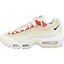 Nike Women's WMNS Air Max 95 Sneaker, Sail Black Chile Red Coconut Milk, 4.5 UK