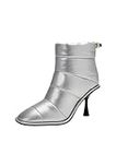 Katy Perry Women's The Leelou Puff Bootie Fashion Boot, Silver, 8.5