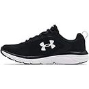 Under Armour mens Charged Assert 9 Running Shoe, Black/White, 12 X-Wide US