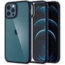 Spigen Ultra Hybrid Back Cover Case for iPhone 12 and iPhone 12 Pro (TPU + Poly Carbonate | Navy Blue)